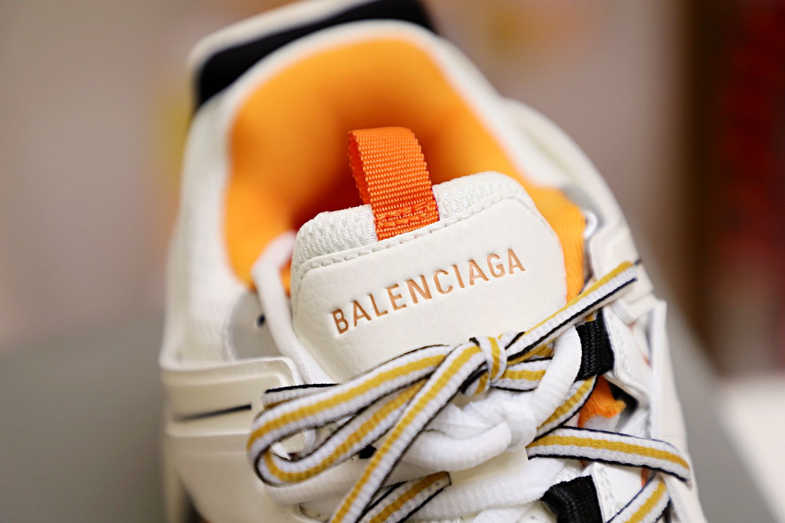 Balenciaga all sizes still in stock! Please contact customer service on iMessage/WhatsApp to purchase! TRACK TRAINER WHITE ORANGE