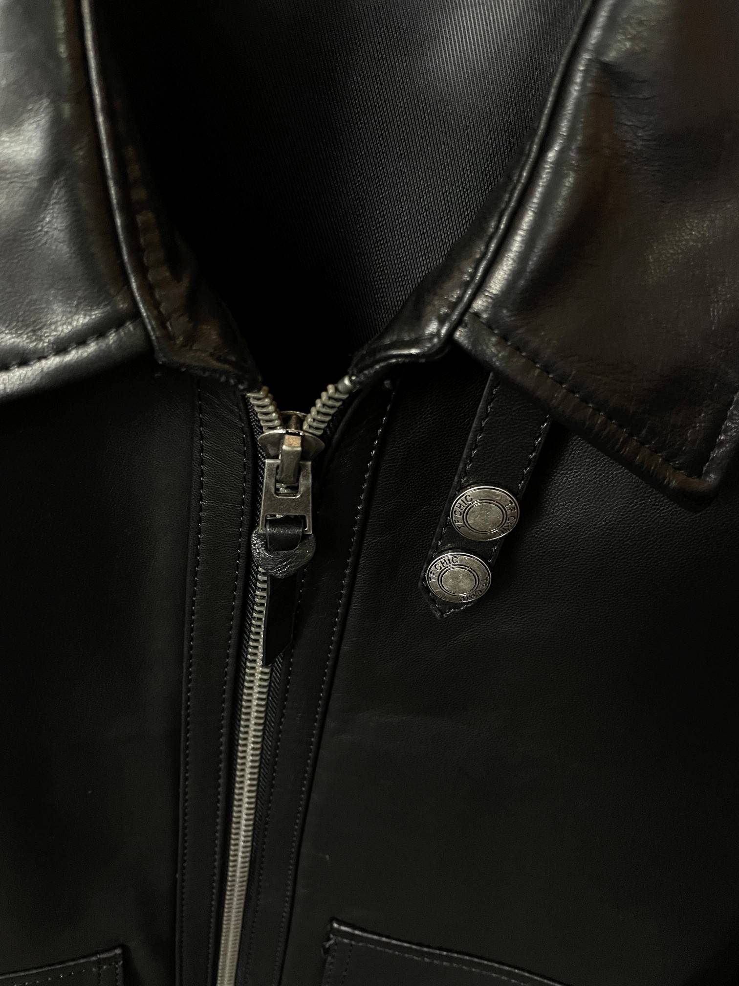 Tom Ford Sheepskin lapel leather jacket