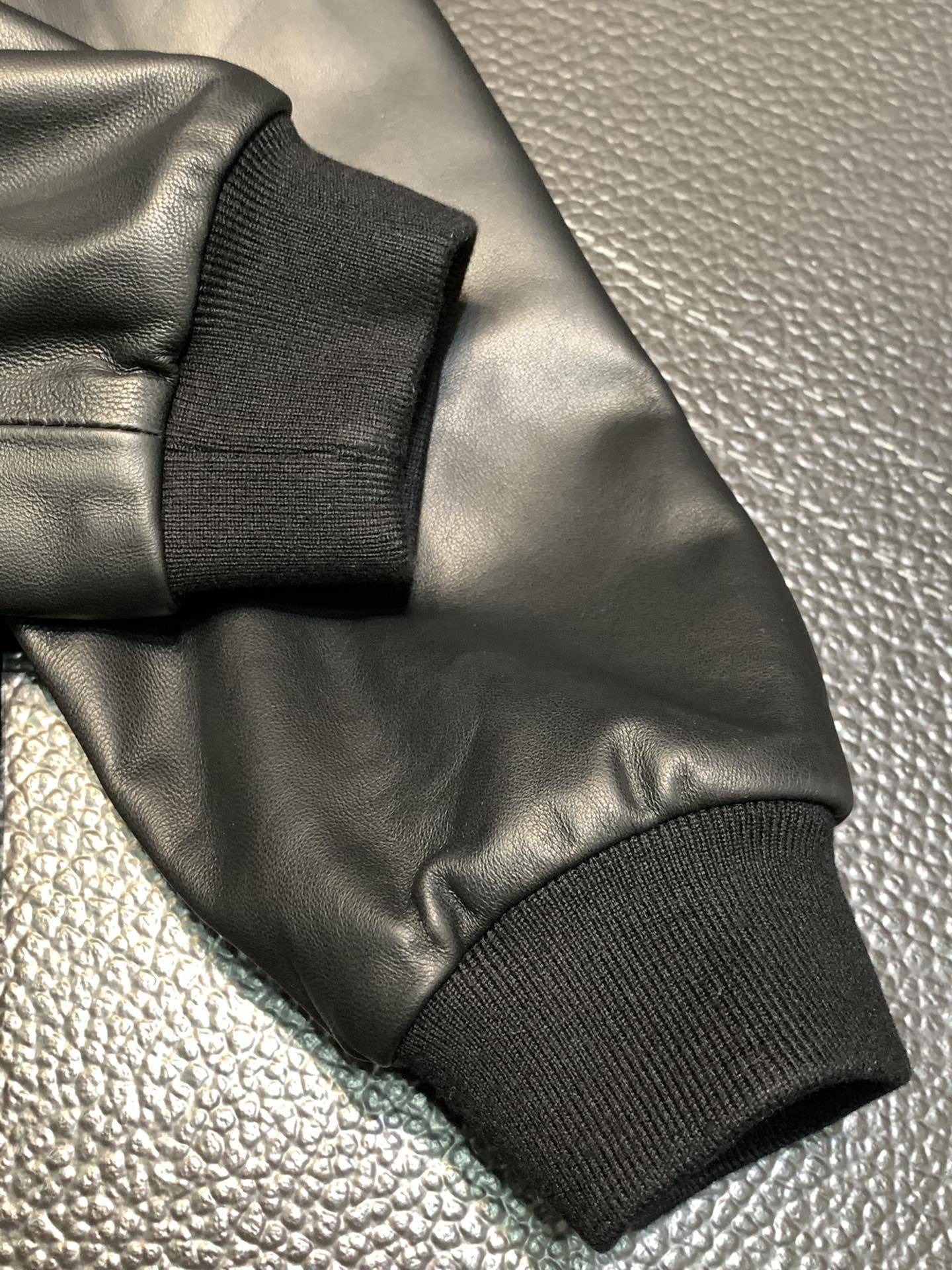 Zegna hooded leather jacket