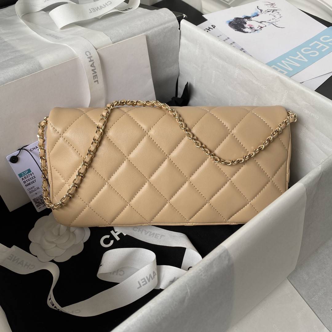 CH*EL23A Hot Selling Pearl Stick Bag AS3791, Top Quality  Size: 11.5 * 26 * 4cm