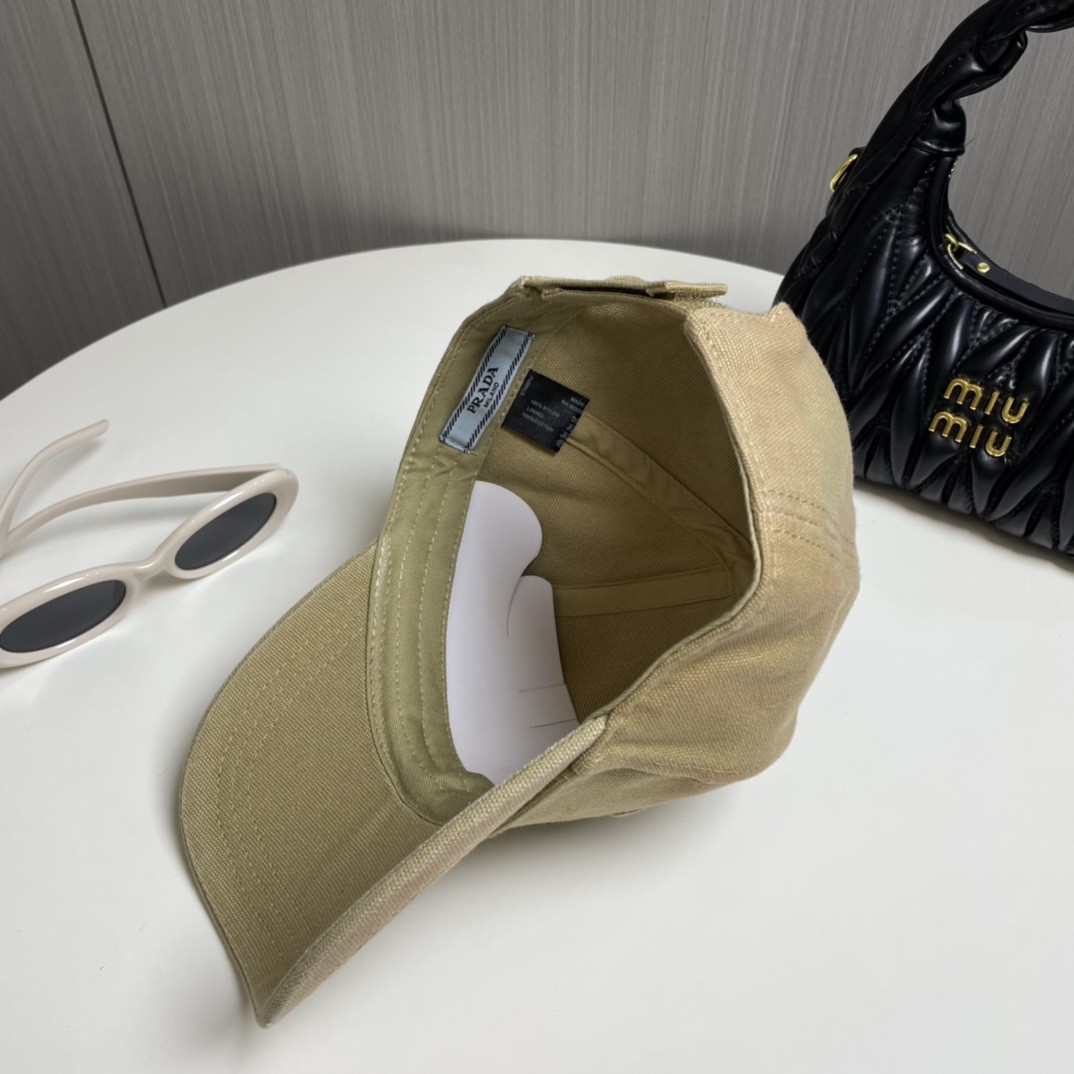 [#4806] Prada baseball cap peaked ca p hat