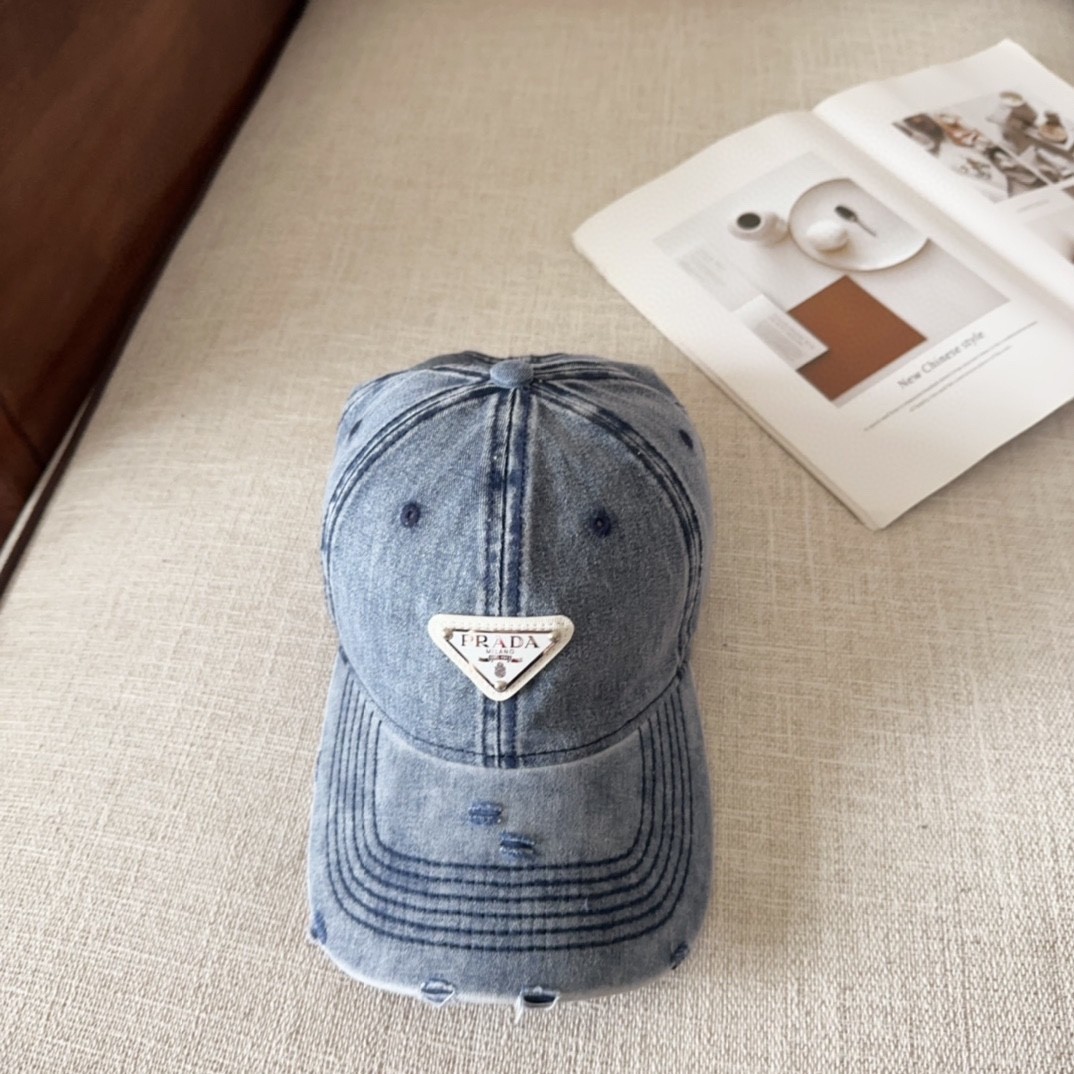 [#4814」 Prada baseball cap peaked ca p hat