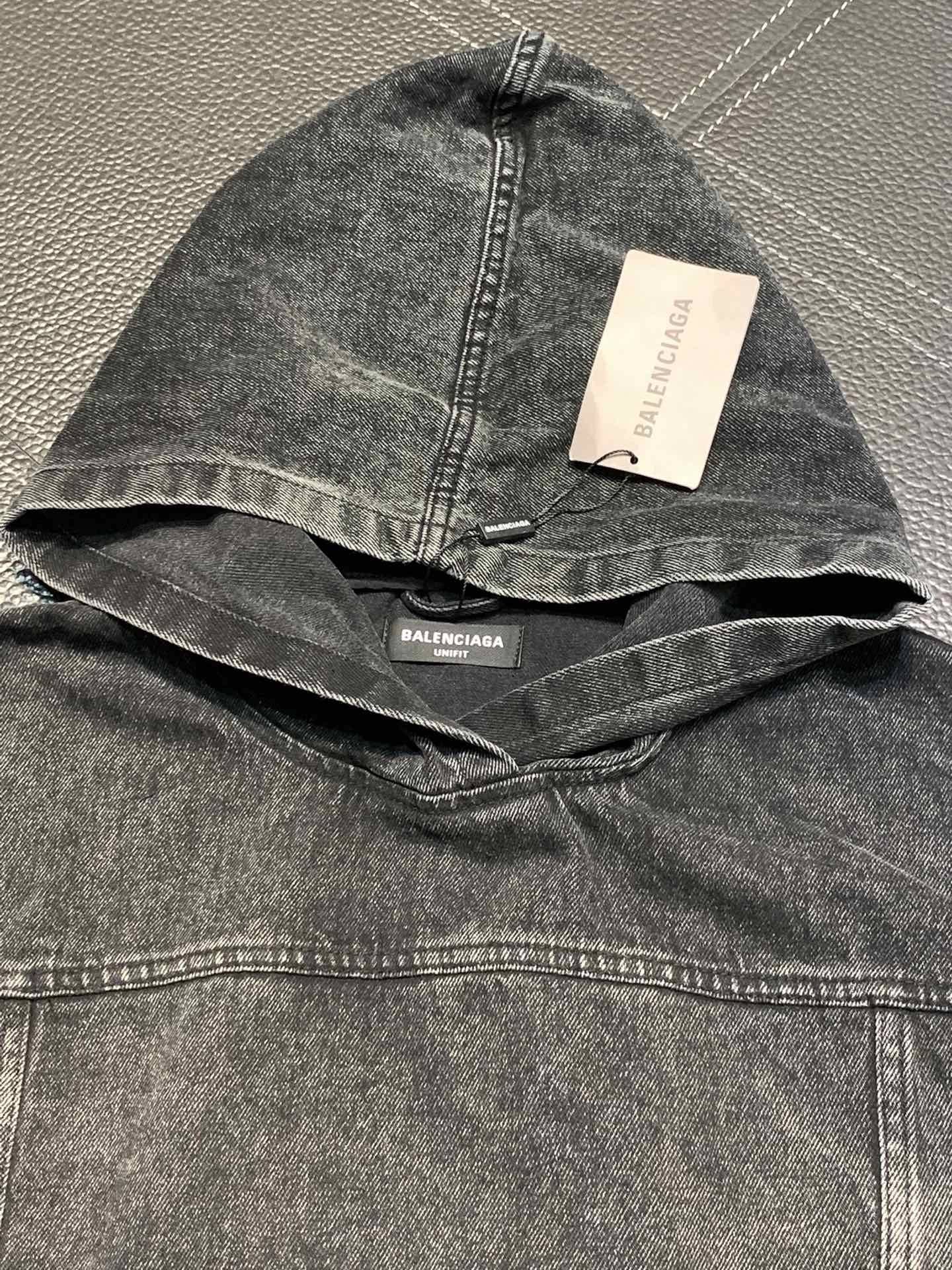 Balenciaga hooded stand collar jacket