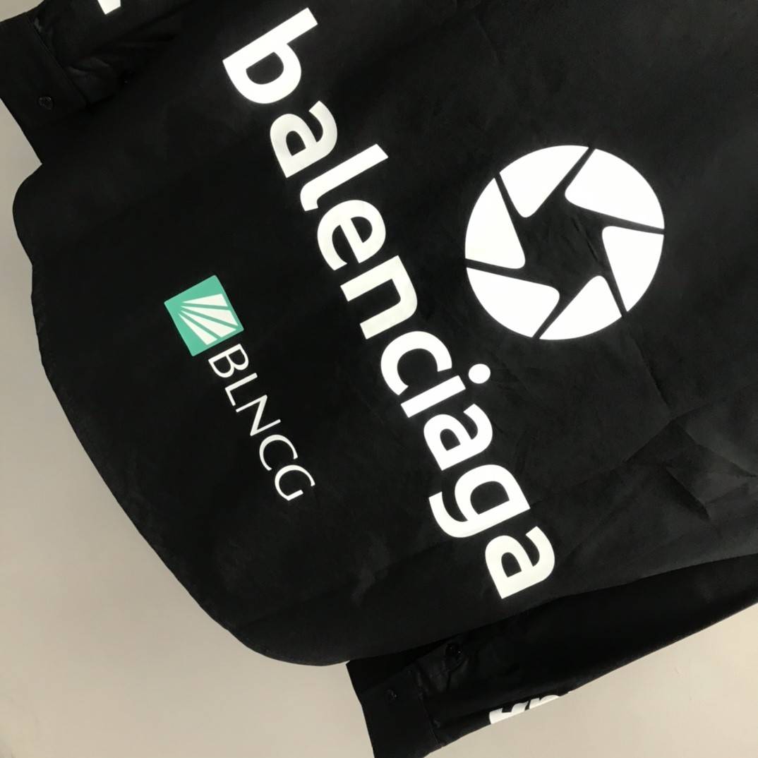 Balenciaga LOGO LOGO racing style long sleeve shirt