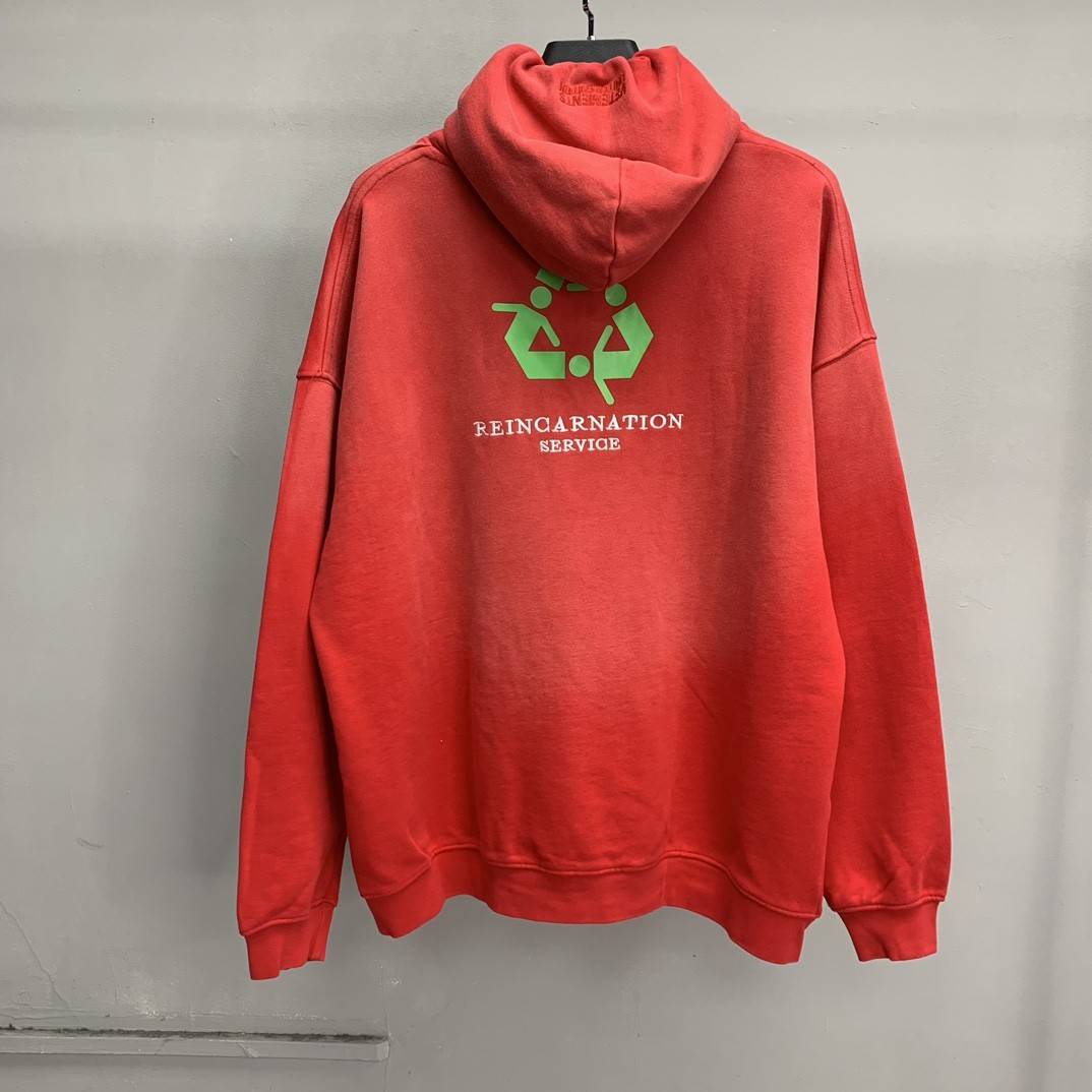 Balenciaga lettered washed sweatshirt