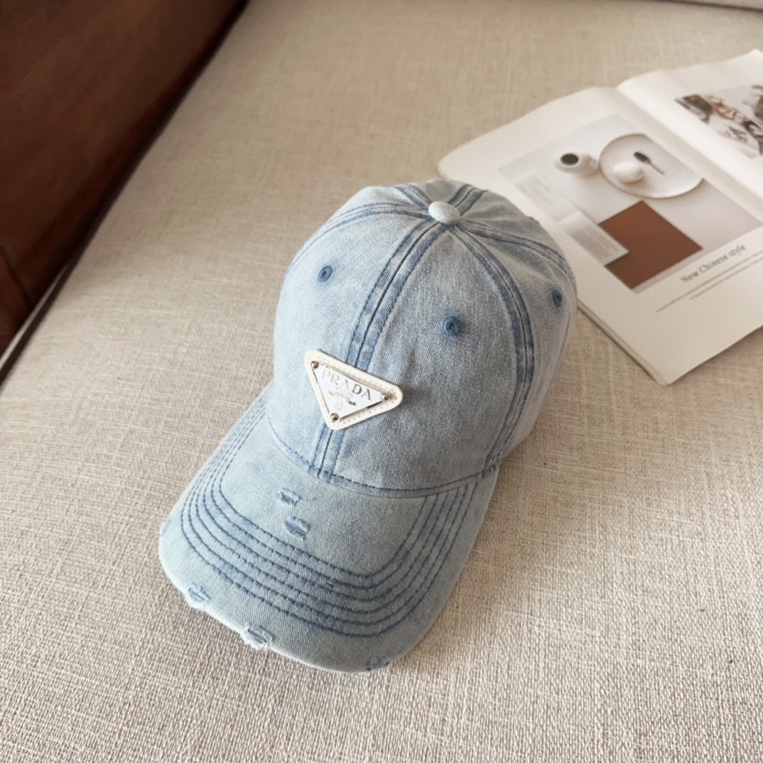 [#4813] Prada baseball cap peaked ca p hat