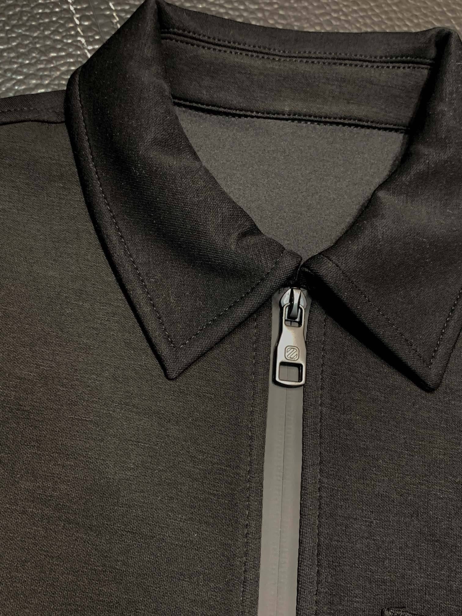 Zegna lapel casual sweatshirt