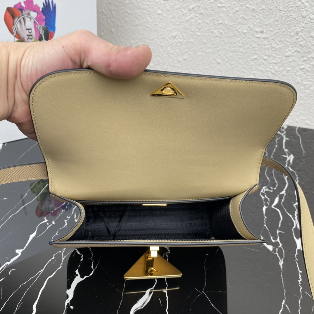 Prada Emblème Saffiano Shoulder Bag