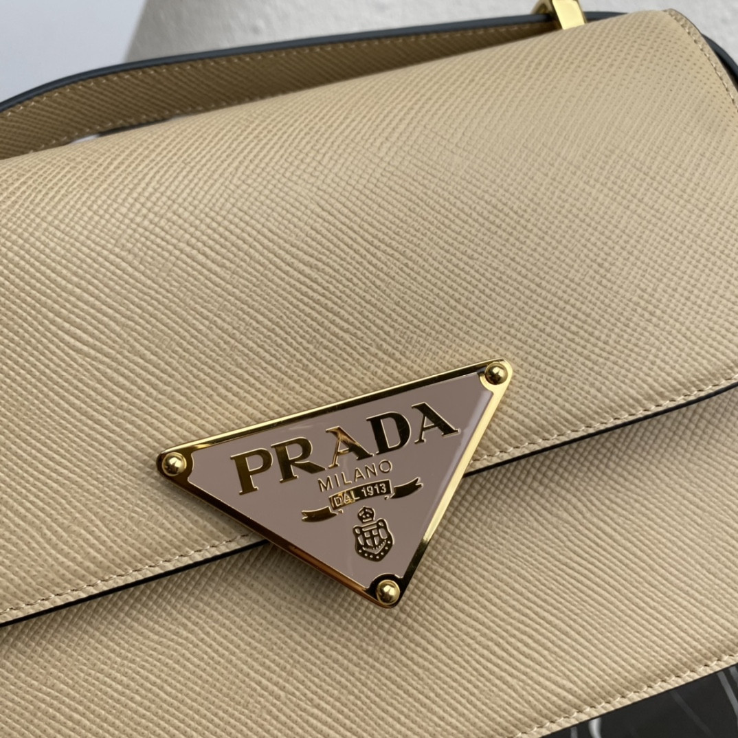 Prada Emblème Saffiano Shoulder Bag