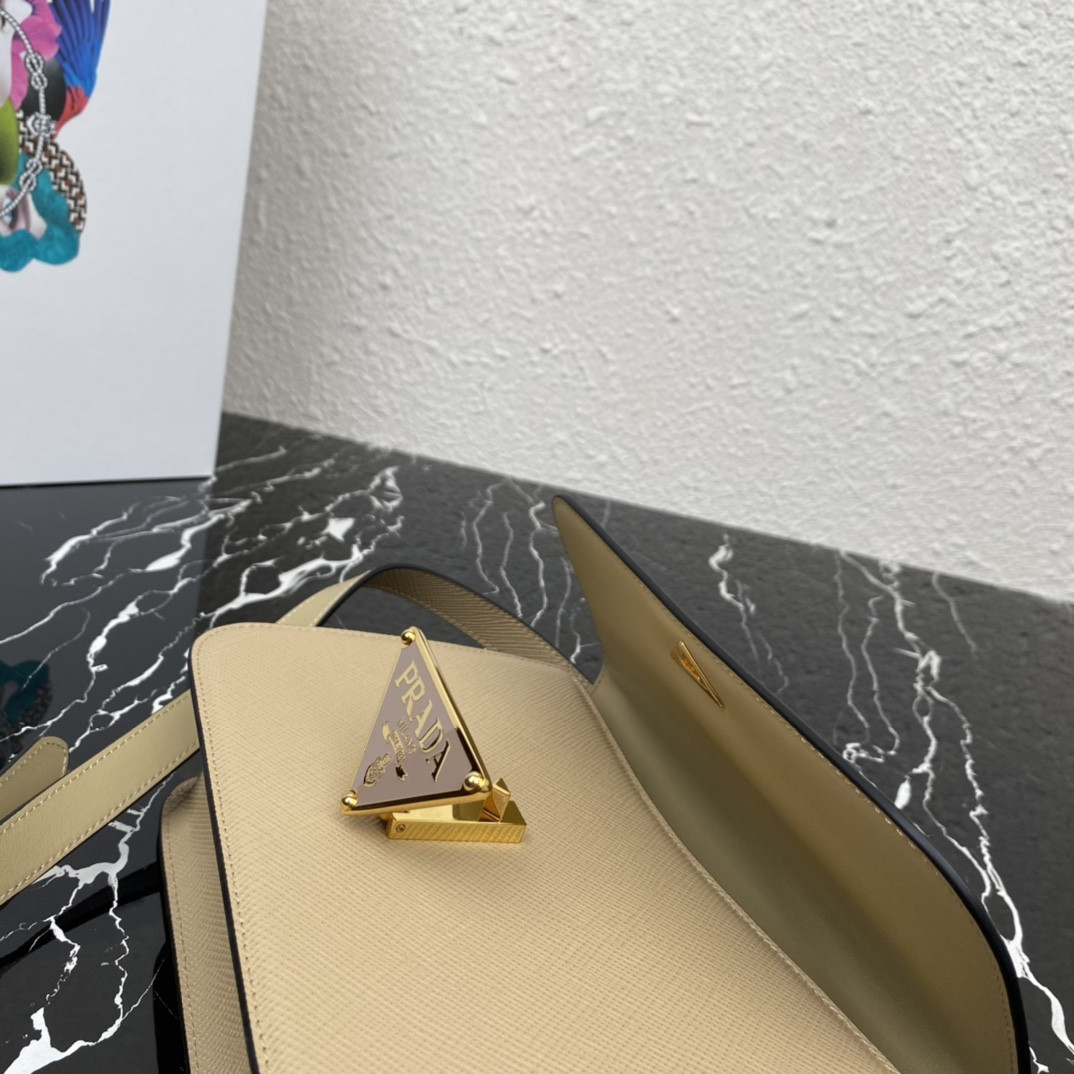 Prada Emblème Saffiano Shoulder Bag