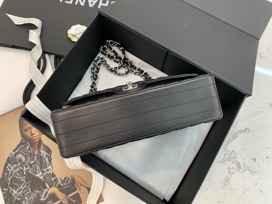 Chanle Classic Flap Bag With Chevron Quilting-lambskin Leather