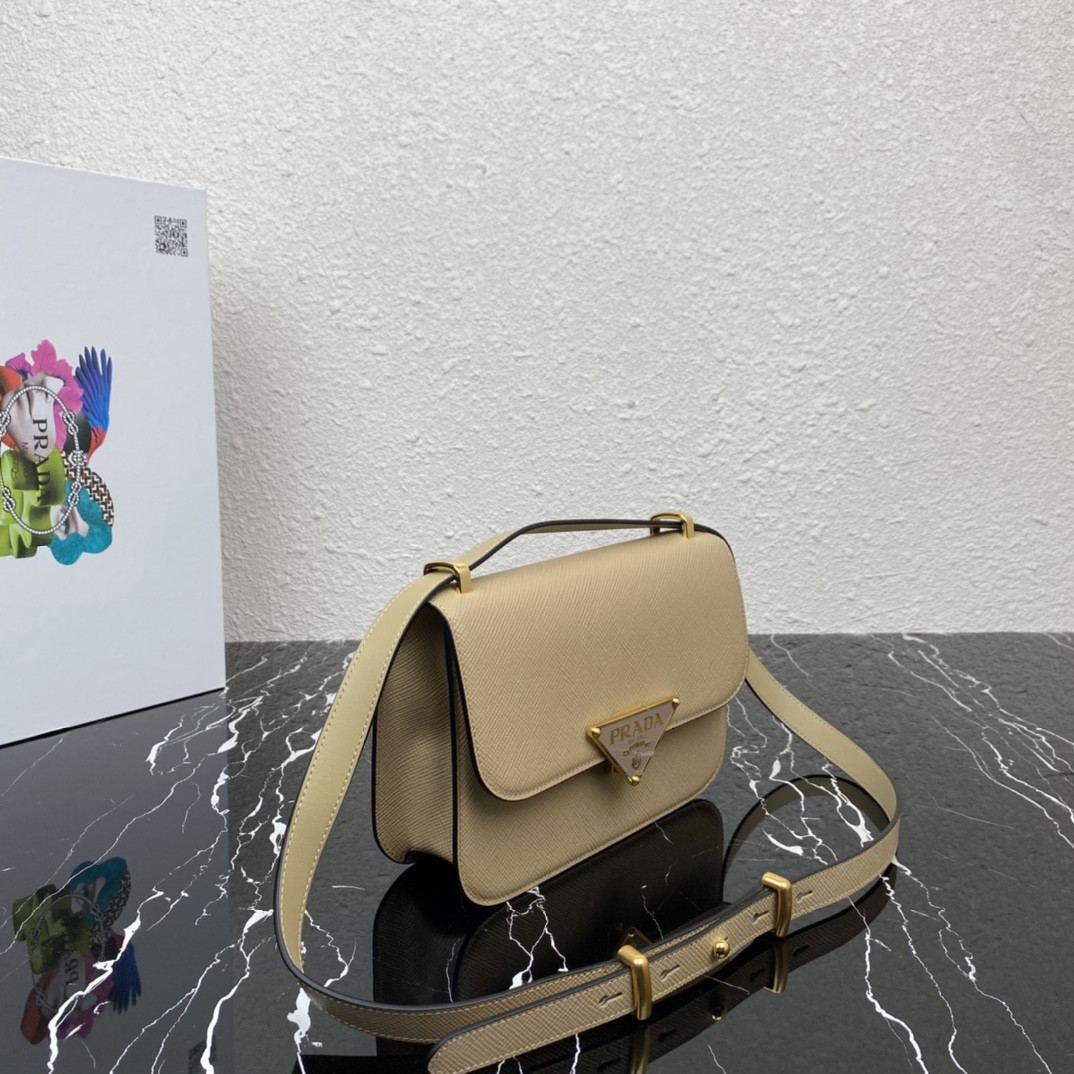 Prada Emblème Saffiano Shoulder Bag