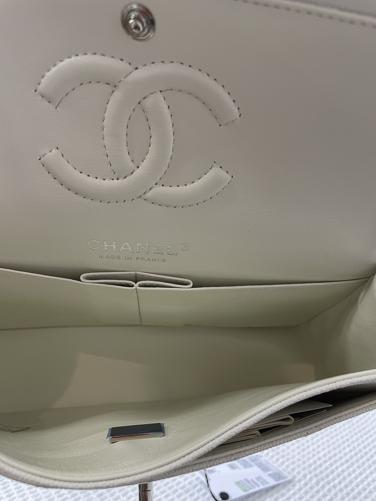 Chanle Small Classic Handbag Silver Hardware