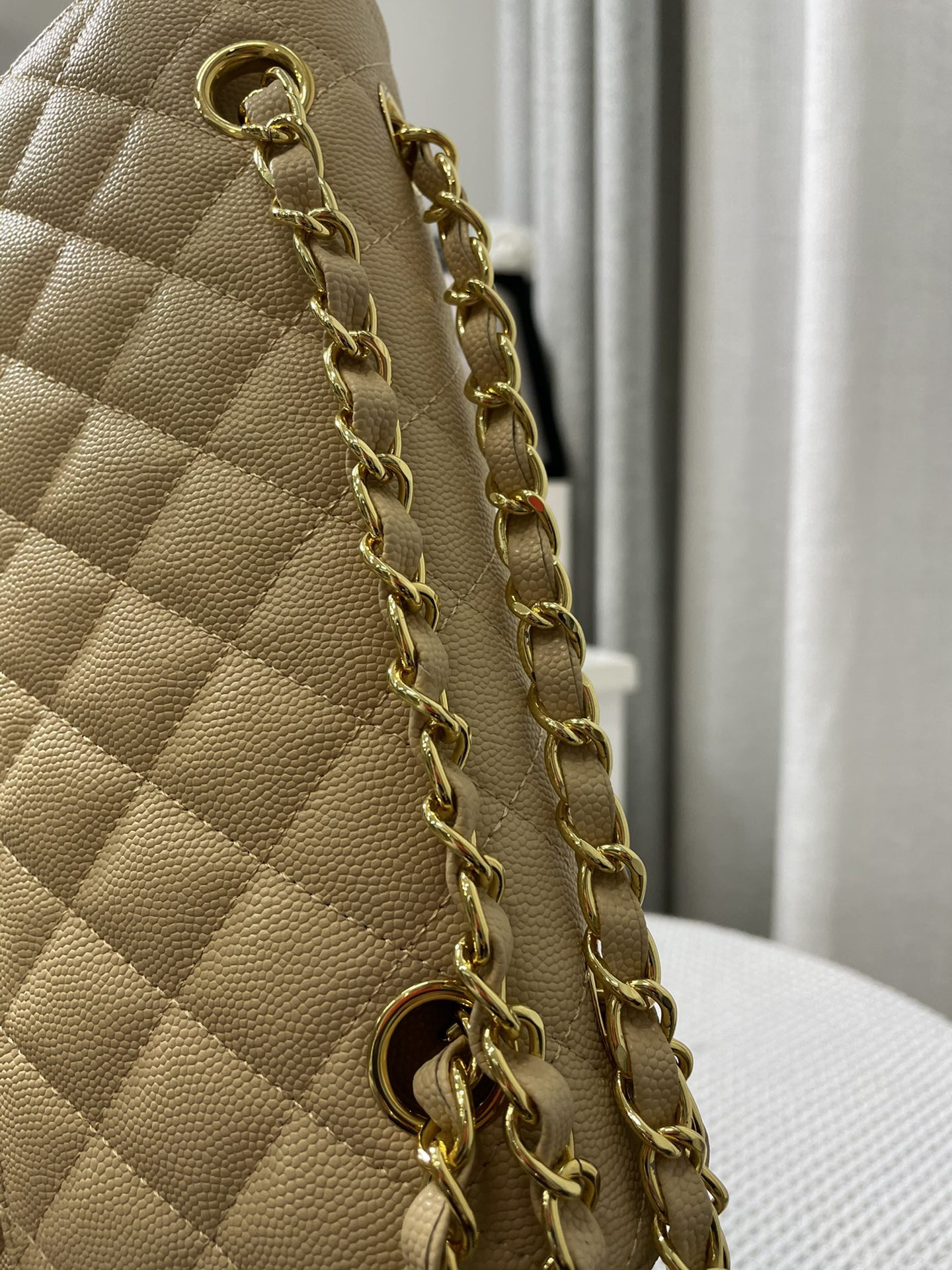 Chanle Small Classic Handbag Gold Hardware