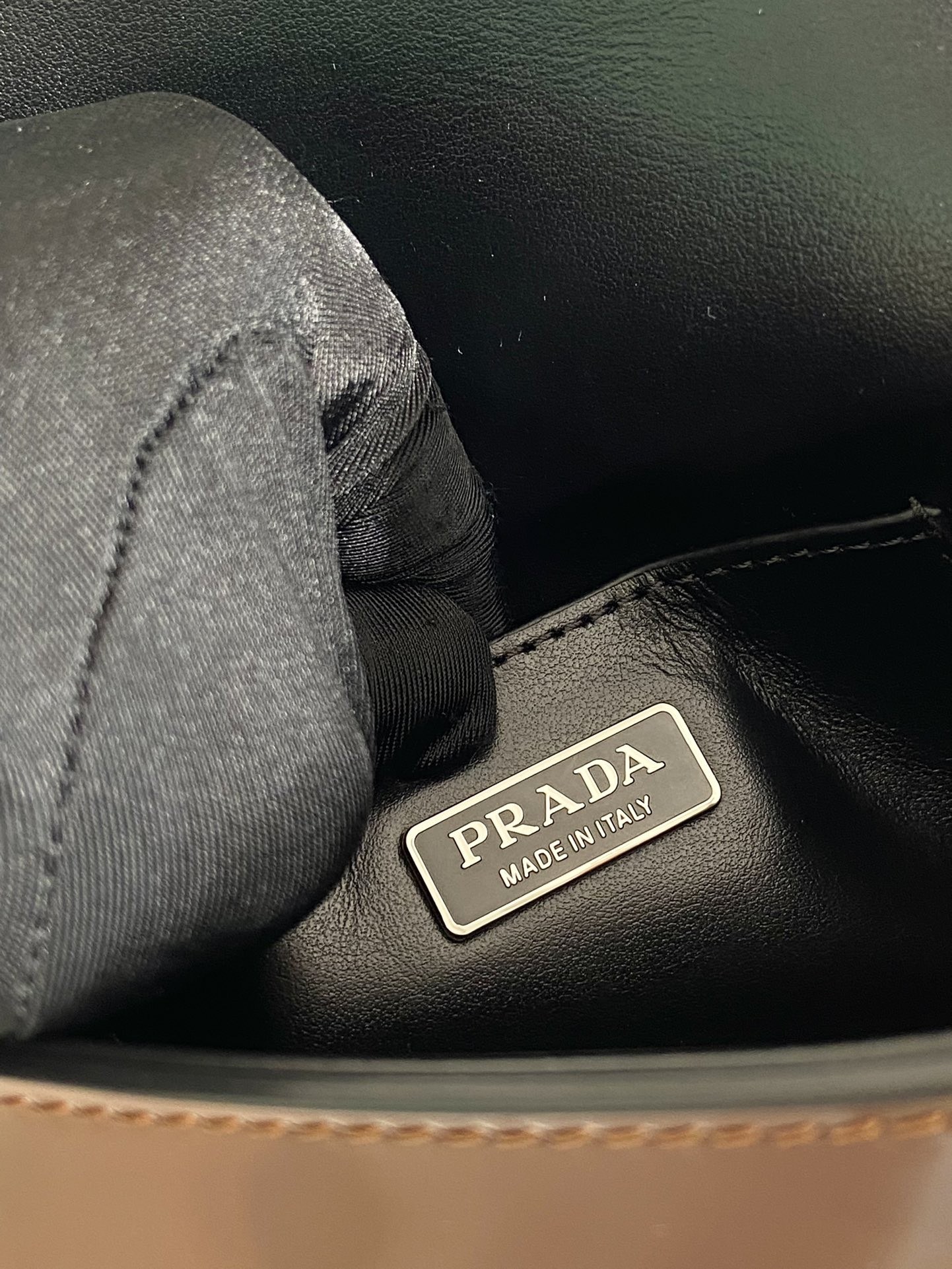 Prada Brushed Leather Mini-bag With Shoulder Strap Bag