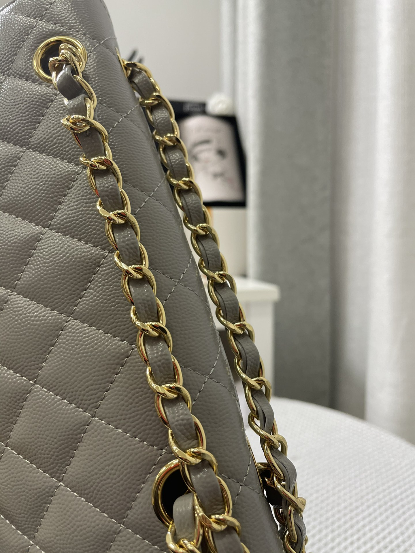 Chanle Small Classic Handbag Gold Hardware