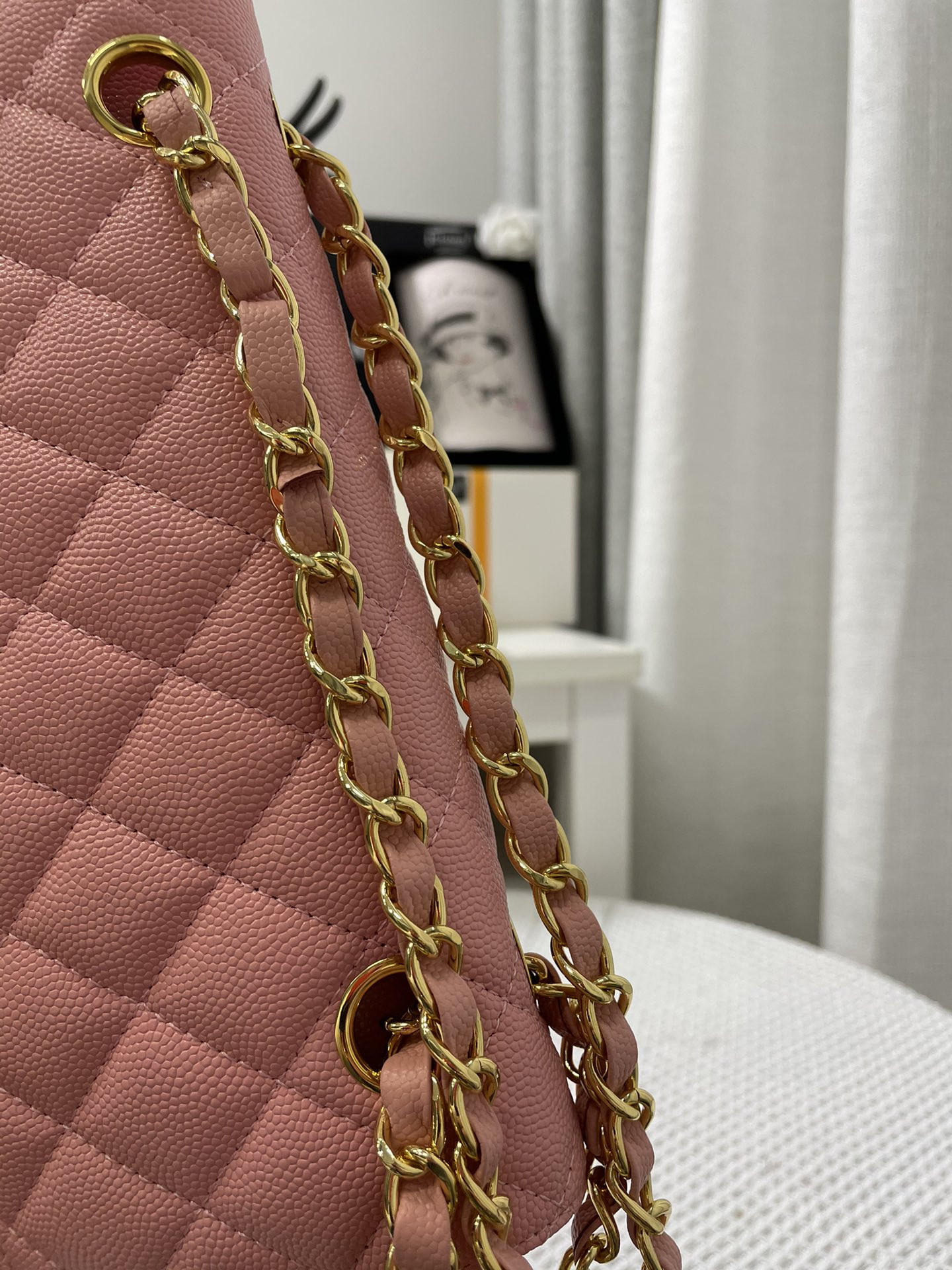 Chanle Small Classic Handbag Gold Hardware