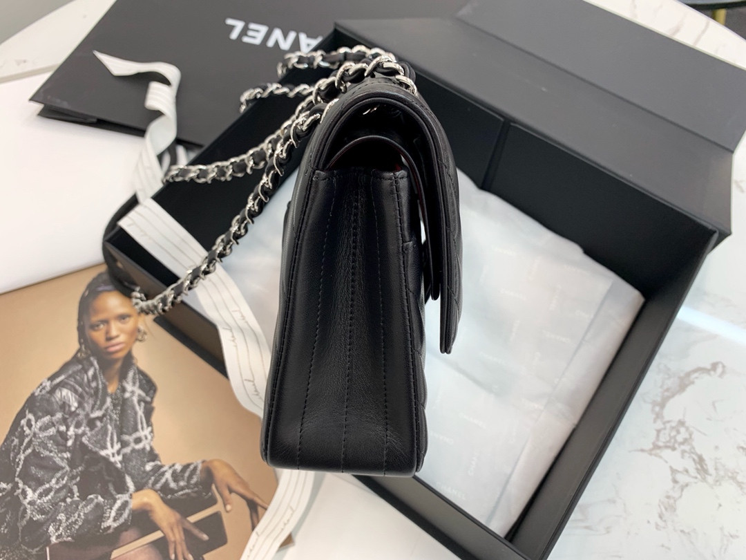 Chanle Classic Flap Bag With Chevron Quilting-lambskin Leather