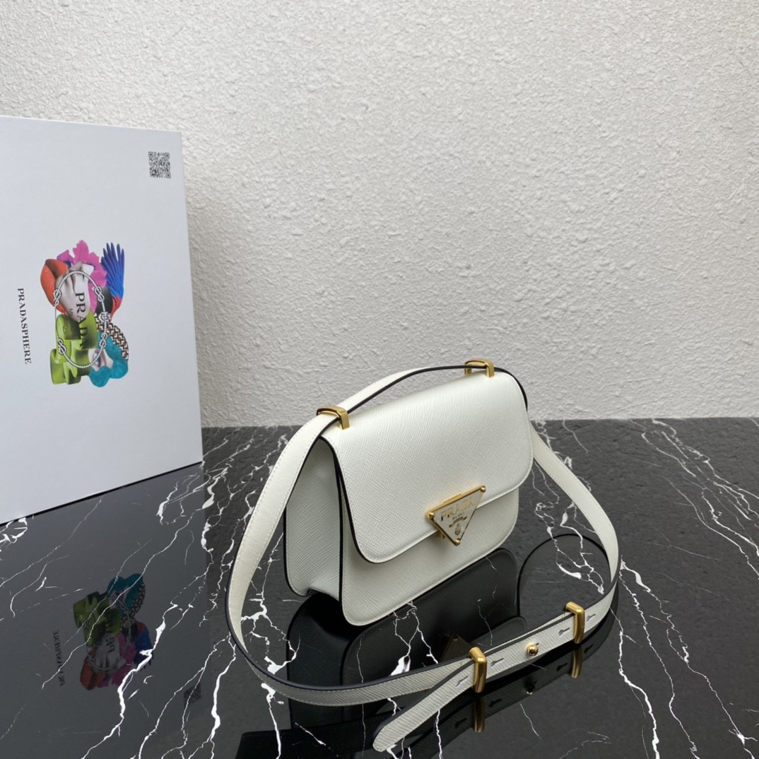 Prada Emblème Saffiano Shoulder Bag